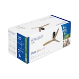 thumbnail of Forlight Ventilador de Techo Exterior IP44 - Motor DC Silencioso, 132 cm, Madera Oscura, 6 Velocidades, Mando a Distancia, Ideal para Terrazas y Baños