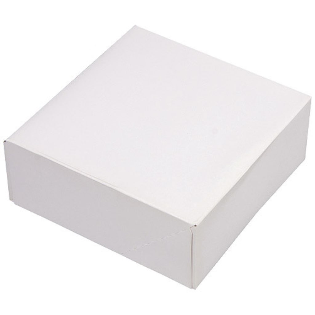 Firplast Boîte pâtissière en carton blanche 200mm x 80mm (x50)