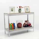 thumbnail of SimonRack Industrieregal, 900x1500x600 mm, 400 kg am Biegepunkt, 2 Holzböden, Garagenregal, Verzinkt/Holz- Ecoforte