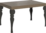 thumbnail of Paxon 120/380x90 cm ausziehbarer Tisch in Taubengrau mit anthrazitfarbenen Beinen