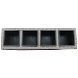 thumbnail of METRO PROFESSIONAL Blumentopf/Raumtrenner mit  4 Pflanzeinsätze Barbados, Polyrattan, steingrau