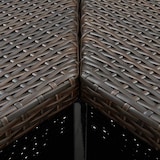 thumbnail of vidaXL Hoek bartafel bruin 100x50x105 cm Poly Rotan