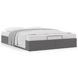 thumbnail of vidaXL Ottoman-Bett ohne Matratze Grau 140x200 cm Kunstleder