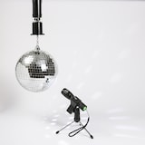 thumbnail of SATISFIRE Discokugel Set Mobile Party Komplettset 20cm Kugel Motor Spot Stativ