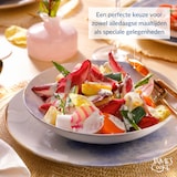 thumbnail of James Cooke Clouded Charm flache Teller 2er-Set Steingut Ø 21 cm blau weiß, braun umrandet