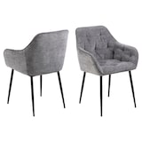 thumbnail of Brooke Esszimmerstuhl mit Armlehne grau.