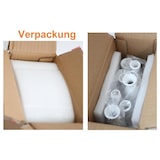thumbnail of Jinfa Handgefertigte kleine Keramik Deko Blumenvasen 2 Set aus 7 Vasen in weiß