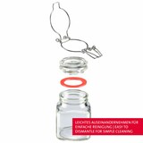 thumbnail of Westmark 6 Drahtbügelgläser, 100 ml + 8 Dekoetiketten, 665822E6