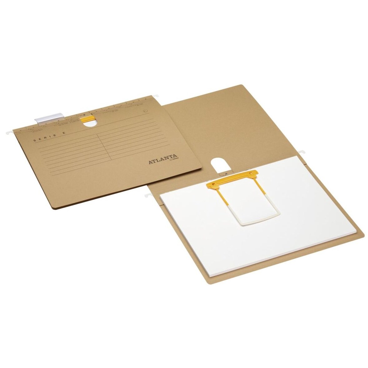 Hängehefter Serie E + Clip - A4, Schlauchheftung, natron