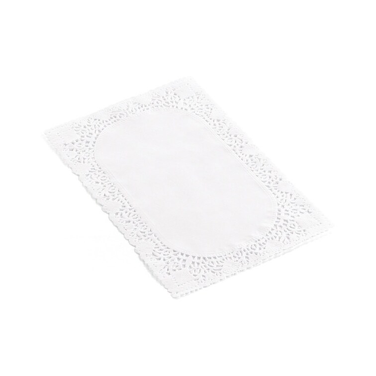 MONOUSO - Spitzenpapier Rechteckig weiß "Litos" 30x40cm (1.000 Stück)