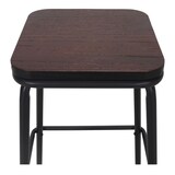 thumbnail of MISTERWILS Taburete Alto De Metal Y Madera Bayarti 42x77x42 77x42x42 Negro