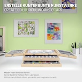 thumbnail of ECD Germany Malset Koffer 85-teilig – Künstler-Set mit Acrylpad & 3 Zeichenblöcken, Holzkiste, Malkasten, Kunstbedarf für Einsteiger & Profis