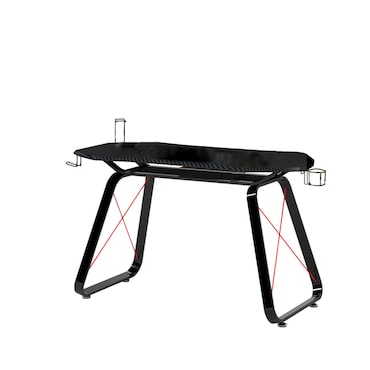 Scrivania da GAMING GT10 Tavolo da Gioco e Studio per Computer PC design ergonomico e porta accessori by Yelloo