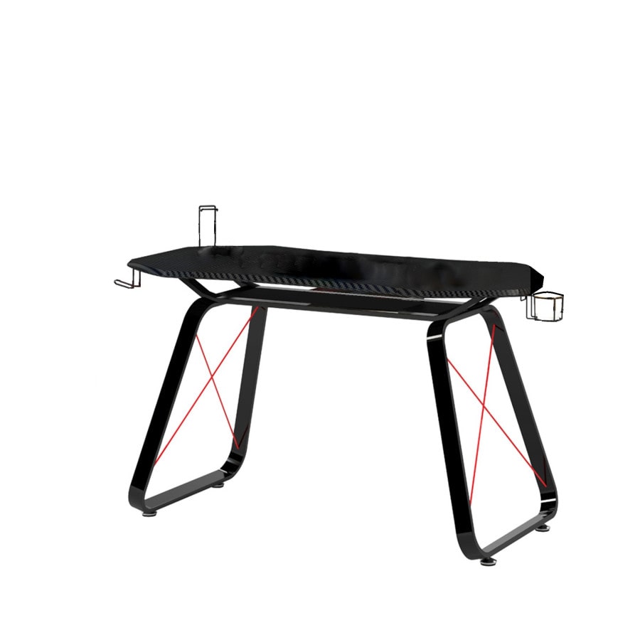 Scrivania da GAMING GT10 Tavolo da Gioco e Studio per Computer PC design ergonomico e porta accessori by Yelloo