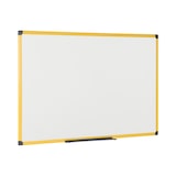 thumbnail of Bi-Office Industrial Ultrabrite Robuust Gelakt Stalen Magnetisch Whiteboard Met Een Geel Aluminium Omlijsting En Pennenbak, 90x60 cm