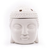 thumbnail of Candle Brothers Teelicht Duftlampe, Buddha Deko, Keramik Aromalampe, HxBxT: 16x12,5x13 cm, Wohnaccessoire, Weiß