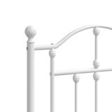 thumbnail of vidaXL Bedframe met hoofdbord metaal wit 193x203 cm