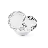 thumbnail of Excelsa servizio piatti 12 pezzi Magic Black porcellana bianco e nero