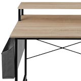 thumbnail of tectake Scrivania con ripiano e sacca in tessuto - Industriale legno chiaro, rovere Sonoma, 80 cm - 404663