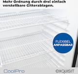 thumbnail of Exquisit Glastürkühlschrank, 200l Getränkekühlschrank mit LED, Umluft, 3 verstellbare Ablagen, CoolPro, GKS5180-GT-431D schwarz