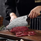 thumbnail of Zayiko Minami Damast Kochmesser Chai Dao 20 cm Klinge Olivenholzgriff I Holzbox