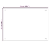 thumbnail of vidaXL Küchenrückwand Weiß 70x50 cm Hartglas