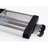 thumbnail of Tostador horizontal Jata TT588 con mueble y parrilla de acero inoxidable. 3 barras de cuarzo. Temporizador de 5 minutos. Bandeja recogemigas extraíble