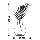 thumbnail of Evila Originals, Flowerpot- TNL1165, Schwarz, Dekofiguren, 100% Metall (Dicke: 1