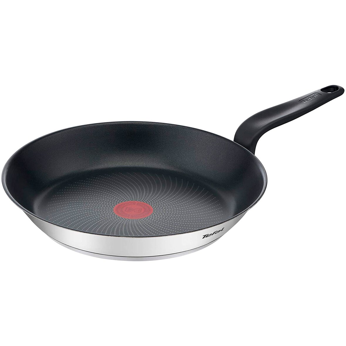 Tefal Primary Bratpfanne 28 cm aus Edelstahl, Titanium Antihaftversiegelung, Thermo-Signal-Technologie, für alle gängigen Herdarten inkl. Induktion