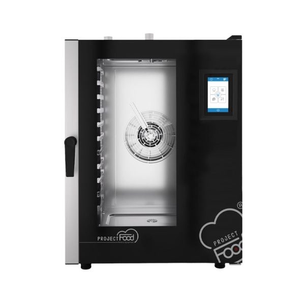 Forno professionale a gas combinato convezione vapore per 11 teglie GN 1/1 - comandi touch