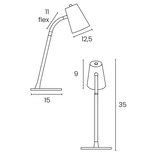 thumbnail of Lampe de bureau Flexio 2.0, à LED, coloris noir