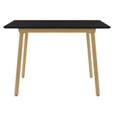 thumbnail of ML-Design Esstisch ausziehbar Schwarz, 110/140x75x76,5 cm, moderner Tisch für 4–6 Personen, Holz Küchentisch mit Stahlbeinen, Wohnzimmertisch