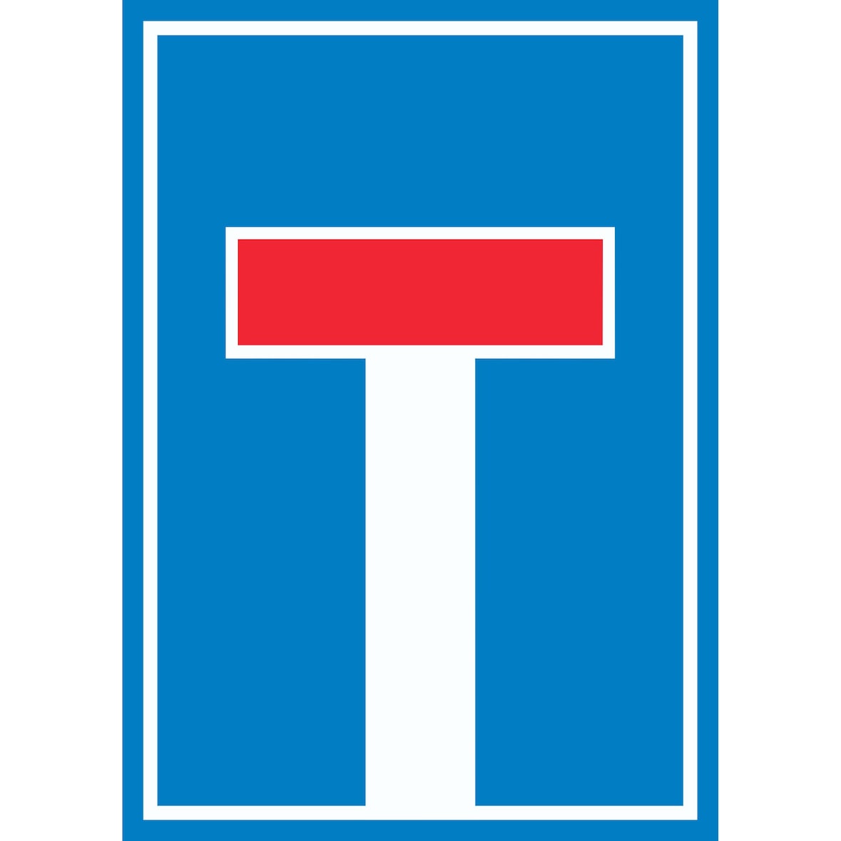 Sackgasse Schild  A4 (210x297mm)