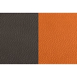 thumbnail of Sous-verre curve réversible - 6 pièces - Cuir recyclé orange et chocolat