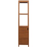 thumbnail of Teak-Regal HWC-M84, Badschrank Badregal Badezimmer, hochwertiges B-Grade-Teak (Kernholz, 20-30 Jahre), 180x40cm