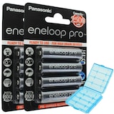thumbnail of Panasonic eneloop Pro (ehem. Sanyo eneloop Pro) Technology 8er Pack HR-3UWX 2500mAh und AccuCell Akkubox
