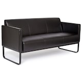 thumbnail of Loungesofa BALI BLACK Gestell schwarz Kunstleder glatt 3-Sitzer schwarz hjh OFFICE