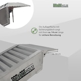 thumbnail of TRUTZHOLM 1 x Profi Schwerlastrampe 212cm Traglast 1900 kg Alu grau Auffahrrampe Verladerampen