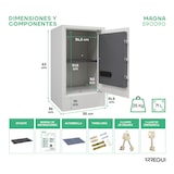 thumbnail of ARREGUI Magna Caja Fuerte con Cerradura de Doble Seguridad y Zócalo de 10 cm | Caja de Seguridad | Caja Fuerte Grande para Casa | 62x35x36 cm | 71 L