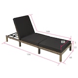 thumbnail of Sonnenliege Rattan Sofia