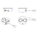 thumbnail of BACHMANN TWIST 2 2xUTE 2,0m AEH RAL9010 30GE rund