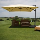thumbnail of Décoshop26 - Professioneller Restaurant-Sonnenschirm für Gartenterrasse 3 x 4 m (Ø 5 m) Polyester/Aluminium 26 kg cremefarben mit 04_0003503