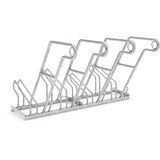 thumbnail of Anlehnparker 2604 einseitig | Fahrradständer für 4 Fahrräder | erweiterbar zur Freiaufstellung | Abwechselnde Hoch-/Tiefeinstellung | mit Anlehnbügel