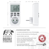 thumbnail of BEARWARE Zeitschaltuhr programmierbar mit LCD Display Steckdosen Timer / max 3680W