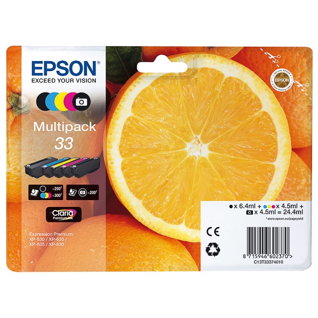 EPSON Multipack Jet d'Encre Orange (T3337) C13T33374010