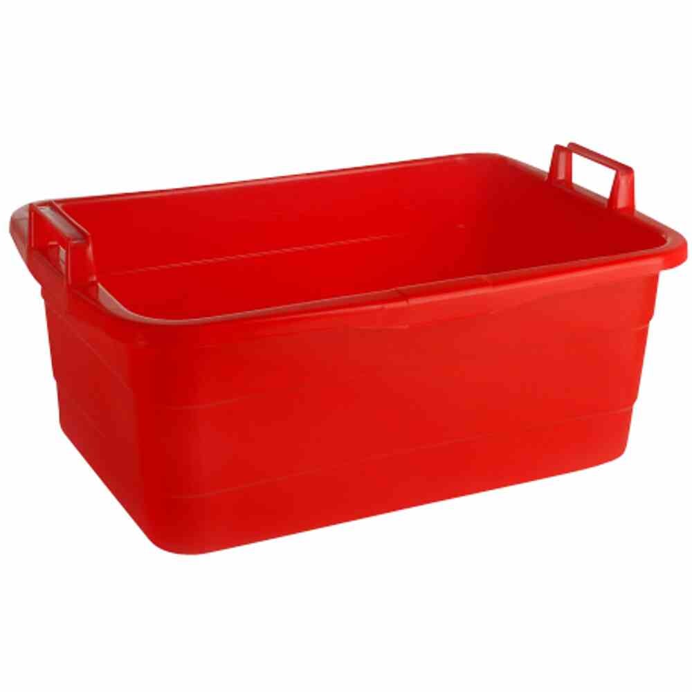 LOCKWEILER   Wanne eckig 80 cm/85 l rot