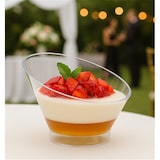 thumbnail of MONOUSO - Niedrige Eis- und Dessertschale PS Transparent 195ml (100 Stück)