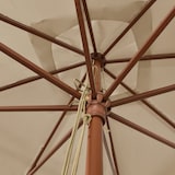 thumbnail of vidaXL Parasol met houten paal 300x300x273 cm taupe