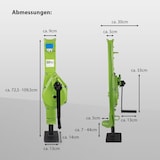 thumbnail of Stockwinde Zahnstangenwinde 3000 kg 72,5-109,5 cm Höhe auomatische Bremse große Grundplatte Hubwinde