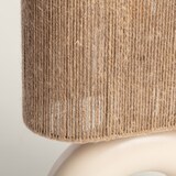 thumbnail of Ledkia Lámpara de Mesa Cerámica y Cuerda Natural Callie Blanco Roto